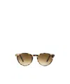 Persol Tortoiseshell-effect Round-frame Sunglasses In Brown