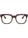 Persol Tortoiseshell Square-frame Glasses In Brown