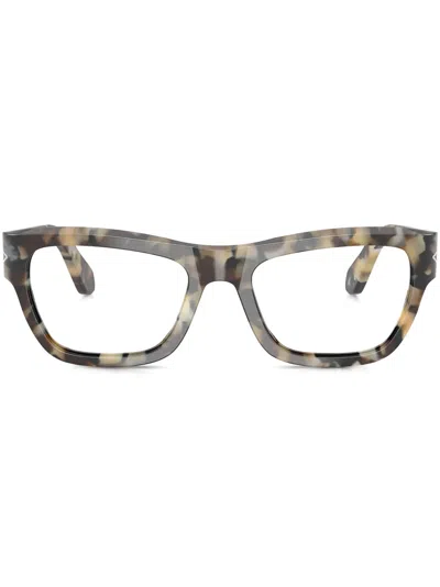 Persol Eckige Brille In Schildpattoptik In Brown