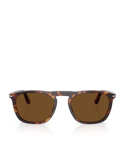 Persol Tortoiseshell Gae Square Sunglasses In Brown