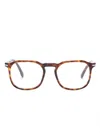 Persol Tortoiseshell Rectangle-frame Glasses In Brown