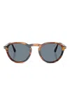 Persol Tortoiseshell Round-frame Sunglasses In Brown