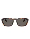 Persol Tortoiseshell Square-frame Sunglasses In Brown