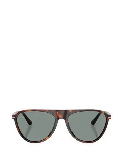 Persol Tortoiseshell-effect Pilot-frame Sunglasses In Brown