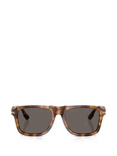 Persol Tortoiseshell-effect Rectangle-frame Sunglasses In Multi