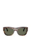 Persol Tortoiseshell-effect Rectangle-frame Sunglasses In Multi