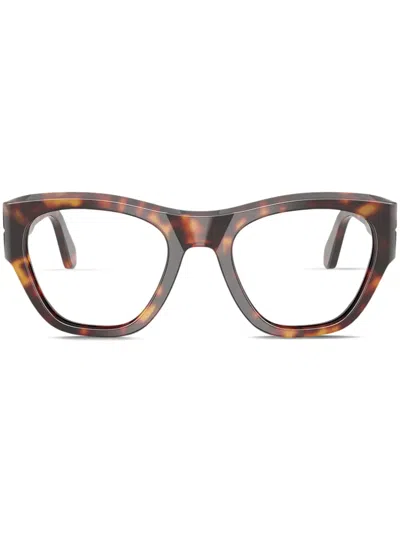 Persol Eckige Brille In Schildpattoptik In Brown