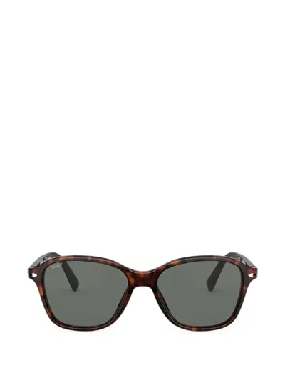 Persol Tortoiseshell-effect Square-frame Sunglasses In Brown