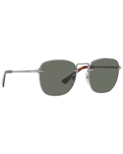 Persol Unisex 2490s 54mm Polarized Sunglasses In Metallic