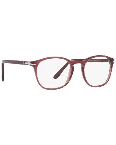 Persol Unisex 3007v 50mm Optical Frames In Red