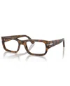 Persol Unisex Eyeglasses, O3347v In Brown Havana