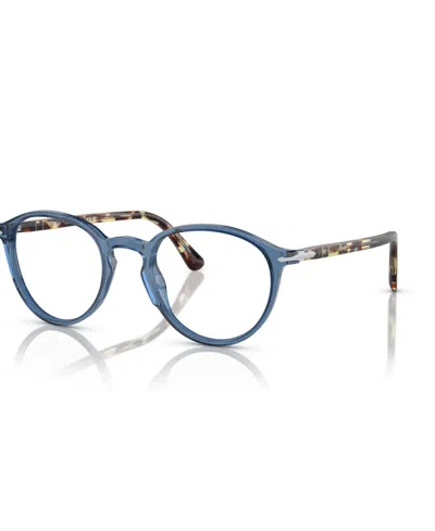 Persol Unisex Eyeglasses, Po3218v In Transparent Navy