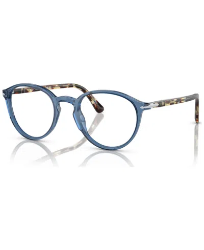 Persol Unisex Eyeglasses, Po3218v In Transparent Navy