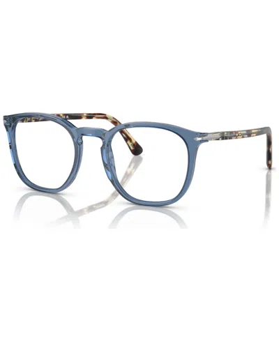 Persol Unisex Eyeglasses, Po3318v In Transparent Navy