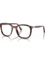 Persol 52mm Rectangle Optical Glasses In Brown