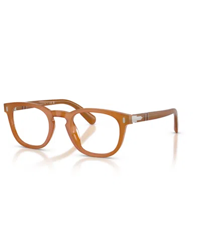 Persol Unisex Gianni Eyeglasses, Po3406v In Dark Honey