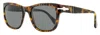 Persol Unisex Large Square Sunglasses Po3313s 108/48 Caffe 55mm In Multi