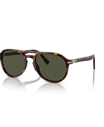 Persol Unisex Oval Sunglasses, Po3235s In Havana
