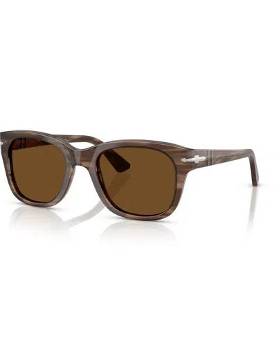 Persol Unisex Polarized Sunglasses, Po3372s In Brown