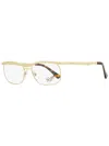 Persol Unisex Rectangular Eyeglasses Po2464v 1076 Gold/havana 54mm In Multi