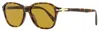 Persol Unisex Rectangular Sunglasses Po3244s 24/33 Havana 53mm In Multi