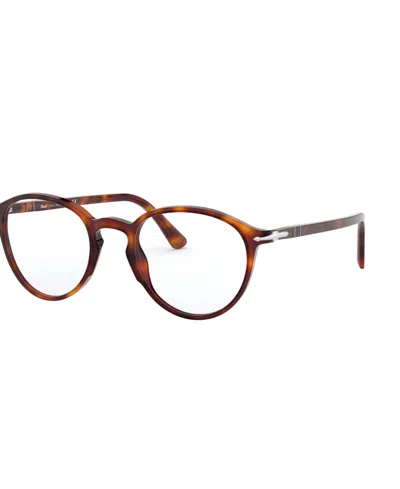 Persol Unisex Regular Eyeglasses, Po3218v In Brown