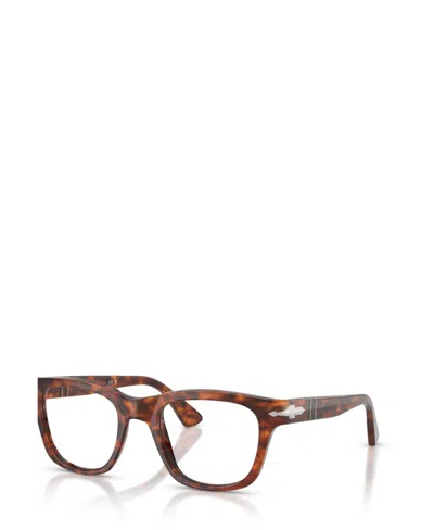 Persol Unisex Square Cecil Eyeglasses, Po3389v In Havana