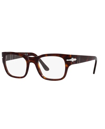 Persol Unisex Square Eyeglasses, Po3297v In Havana