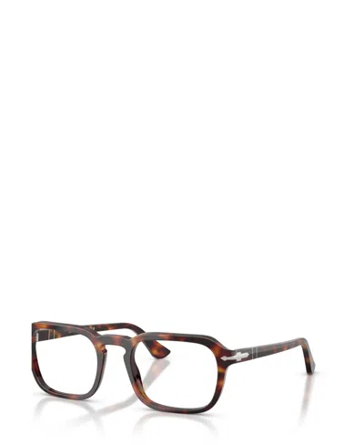 Persol Unisex Square Eyeglasses, Po3390v In Havana