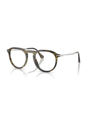 Persol Unisex Square Pier Eyeglasses, Po3387v In Neutral