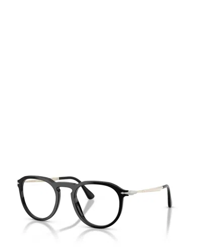 Persol Unisex Square Pier Eyeglasses, Po3387v In Black