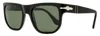 Persol Unisex Square Sunglasses Po3306s 95/31 Black 52mm In Multi