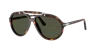 Persol Womens Black Po0202s Pilot-frame Acetate Sunglasses In Grün