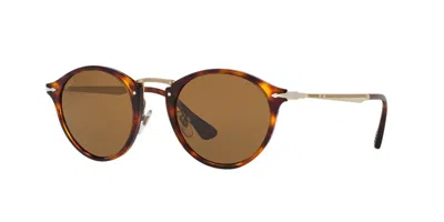 Persol Unisex Sunglass Po3166s In Polarized Brown