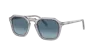 Persol Po3292s Transparent Grey Sunglasses In Azure Gradient Blue