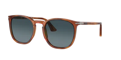 Persol Unisex Sunglass Po3316s In Gradient Blue Polarized
