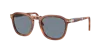 Persol Womens Brown Po3345s Square-frame Tortoiseshell Sunglasses In Blue