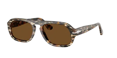 Persol Unisex Sunglass Po3369s In Brown Polarized