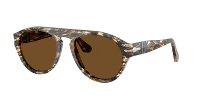 Persol Unisex Sunglass Po3370s In Brown Polar