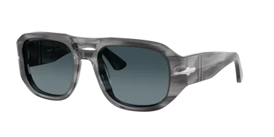 Persol Unisex Sunglass Po3373s In Hellblau Verlauf Dunkelblau