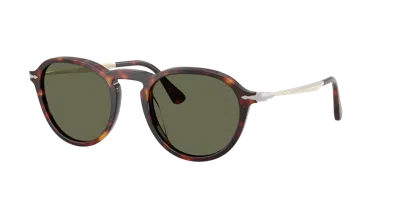 Persol Unisex Sunglass Po3383s In Polarized Green