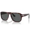 Persol Unisex Sunglasses, 0po3310s24b157w 57 In Havana