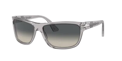 Persol Unisex Sunglasses, Po3342s In Light Grey Gradient Dark Grey