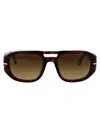 Persol Havana Light Brown Gradient Dark Brown Acetate Sunglasses In Brown