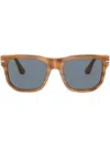 Persol Wayfarer-frame Tinted Sunglasses In Braun