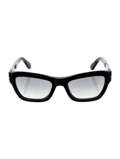 Pre-owned Persol Wayfarer Gradient Sunglasses In Black