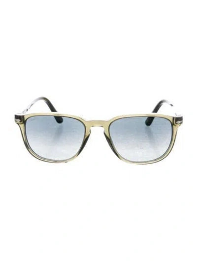 Pre-owned Persol Wayfarer Gradient Sunglasses In Black