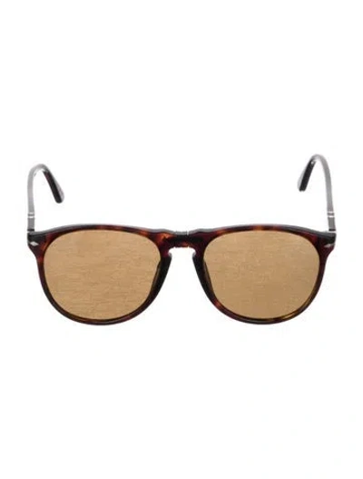 Pre-owned Persol Wayfarer Gradient Sunglasses In Brown