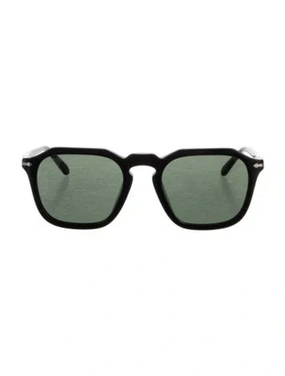 Pre-owned Persol Wayfarer Mirrored Sunglasses In Black
