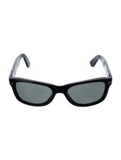 Pre-owned Persol Wayfarer Tinted Sunglasses In Black